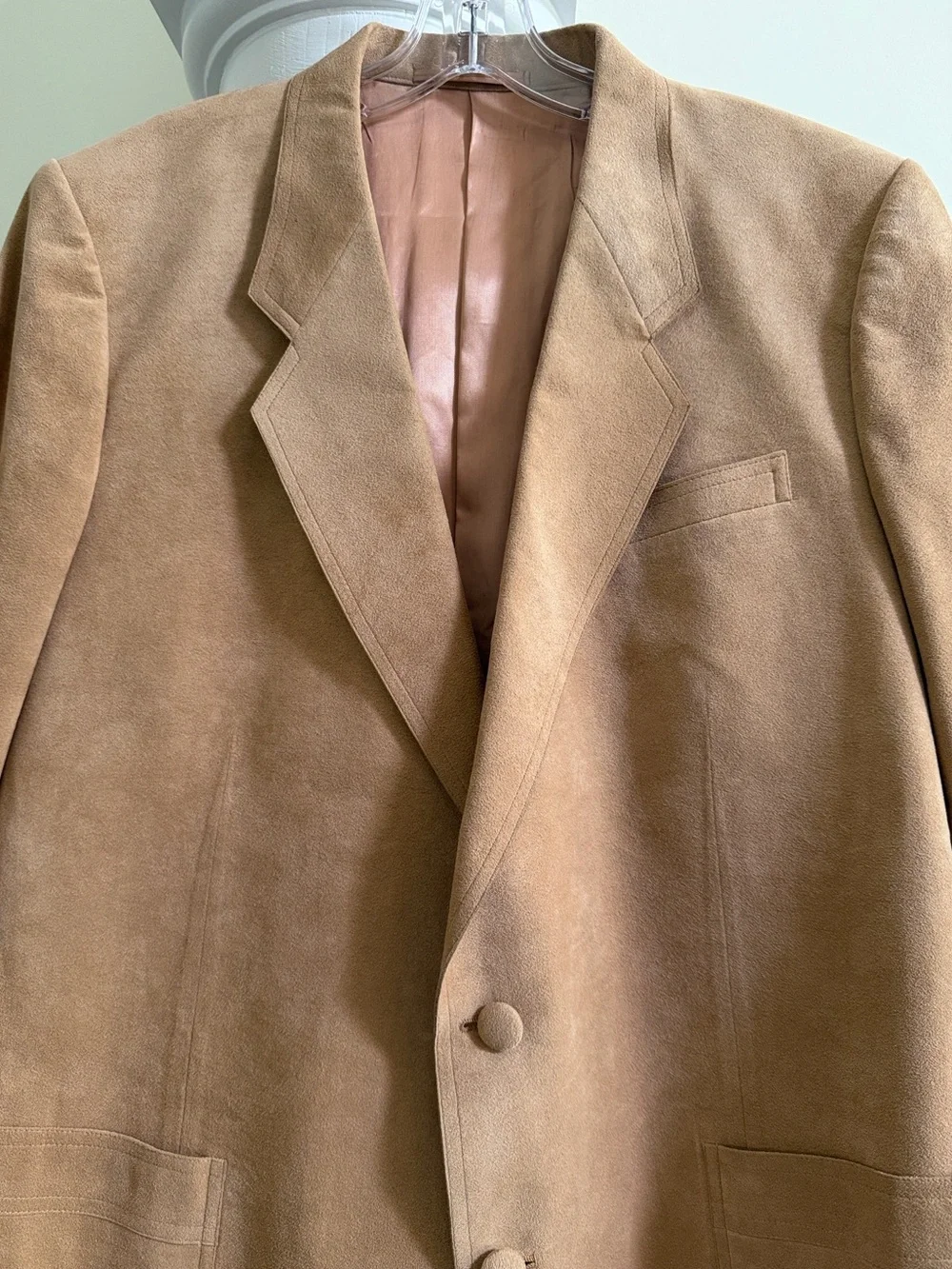 VTG Hand-Tailored Genuine Suede Early 70’s Sport Coat Kismet Inc. Hong Kong 42L